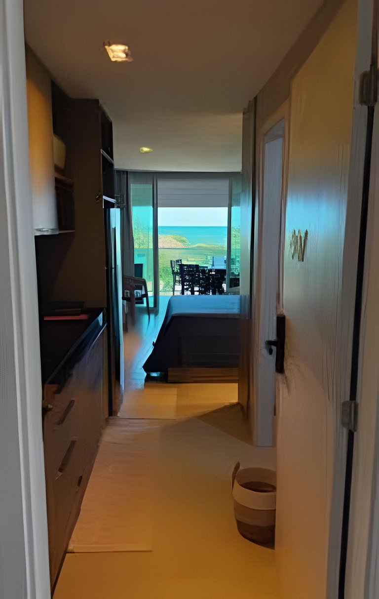 Flat Azzurro, frente mar em Carneiros