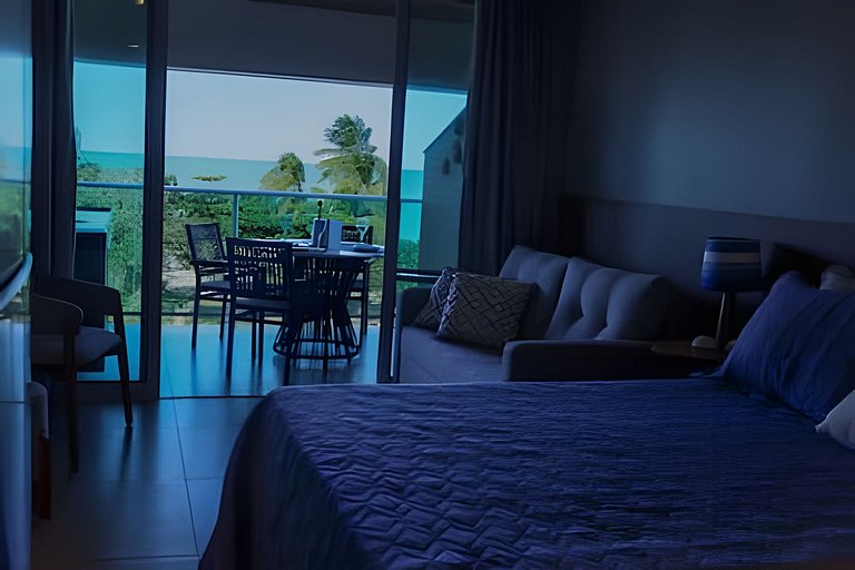 Flat Azzurro, frente mar em Carneiros