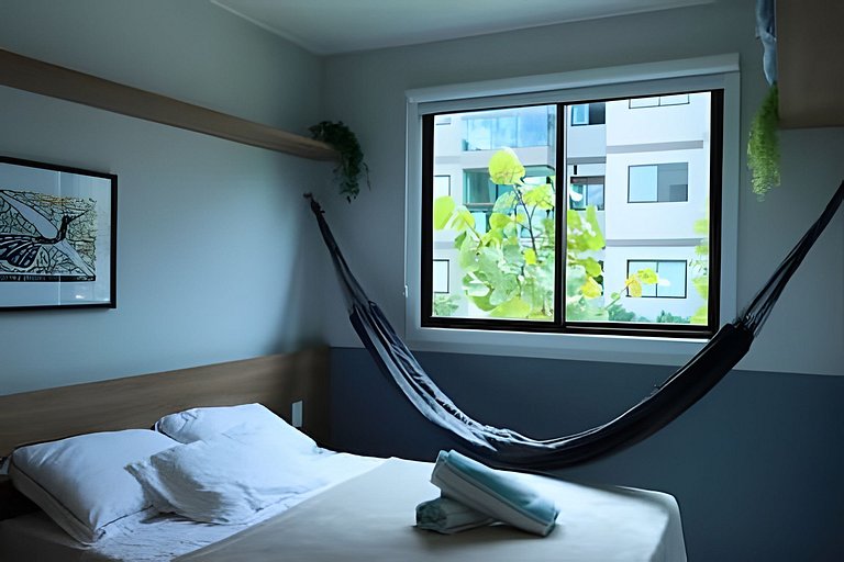 Flat Terrazza, térreo beira-mar em Muro Alto