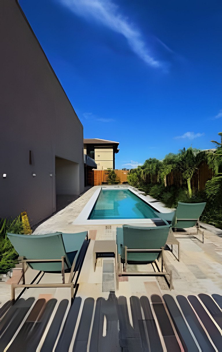 Flat Terrazza, térreo beira-mar em Muro Alto