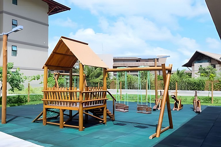Flat Terrazza, térreo beira-mar em Muro Alto