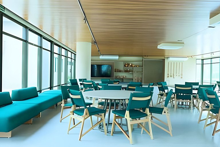 Flat Terrazza, térreo beira-mar em Muro Alto
