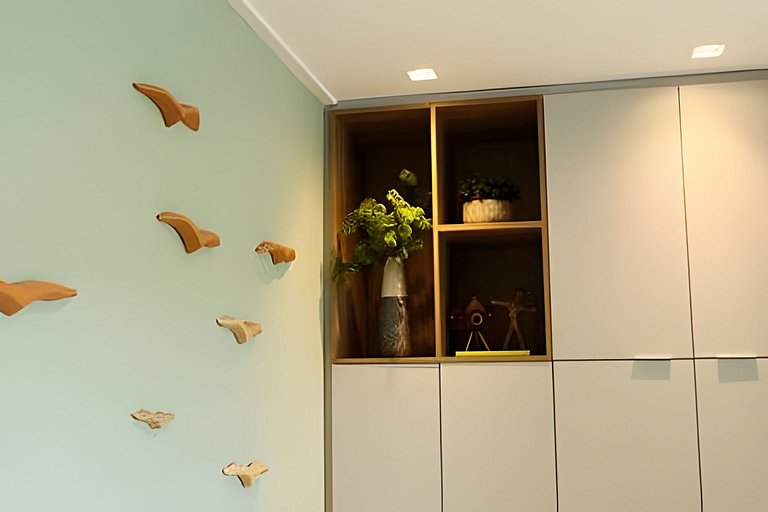 Flat Terrazza, térreo beira-mar em Muro Alto
