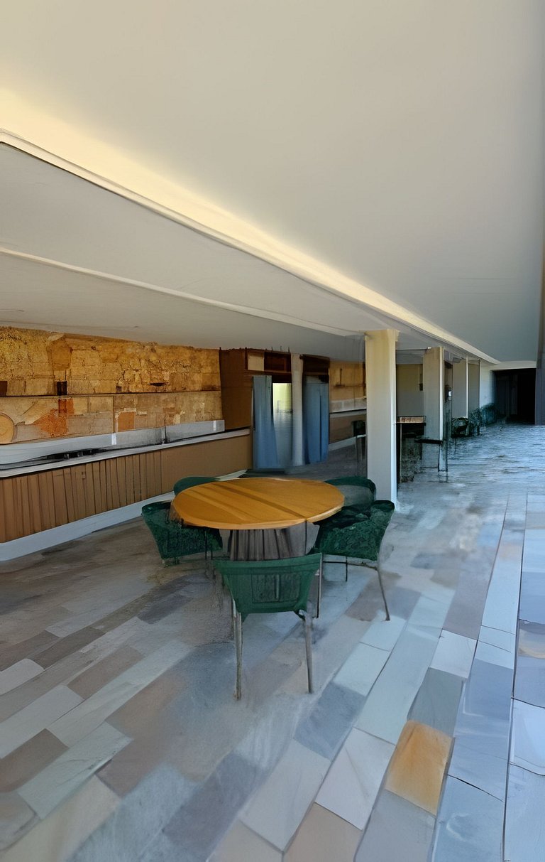 Flat Terrazza, térreo beira-mar em Muro Alto