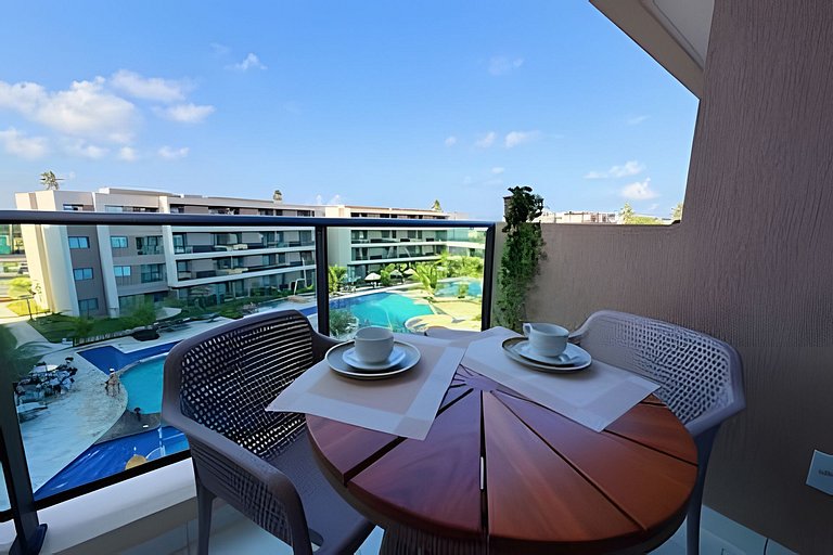 Flat Nalu | Muro Alto: piscina, kids e restaurante