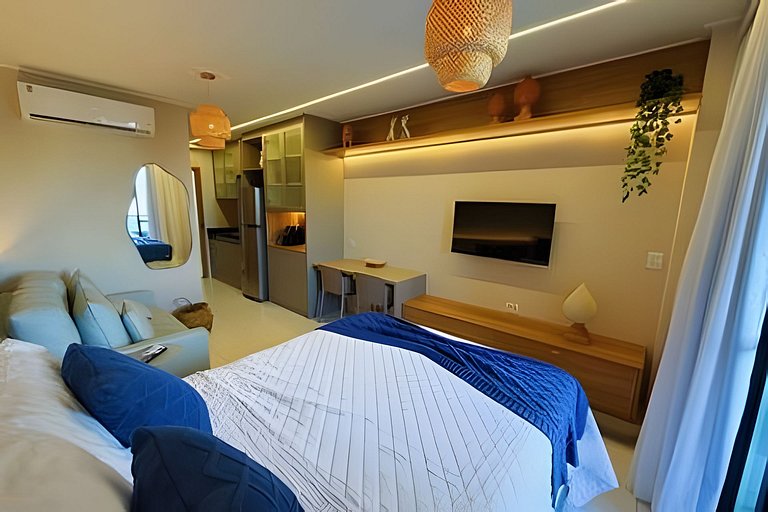 Flat Nalu | Muro Alto: piscina, kids e restaurante