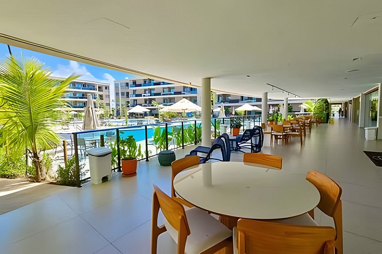 Flat Nalu | Muro Alto: piscina, kids e restaurante