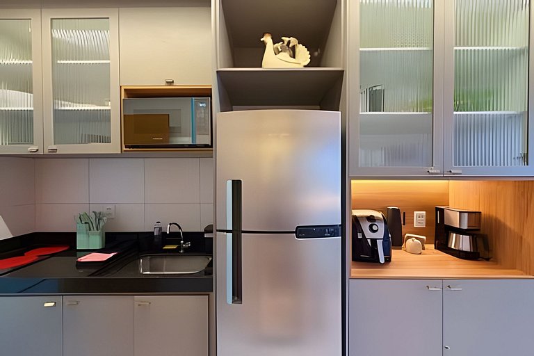 Flat Nalu | Muro Alto: piscina, kids e restaurante