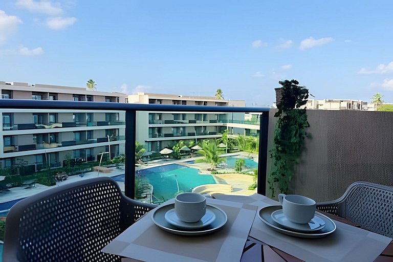 Flat Nalu | Muro Alto: piscina, kids e restaurante