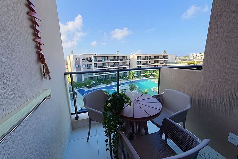 Flat Nalu | Muro Alto: piscina, kids e restaurante