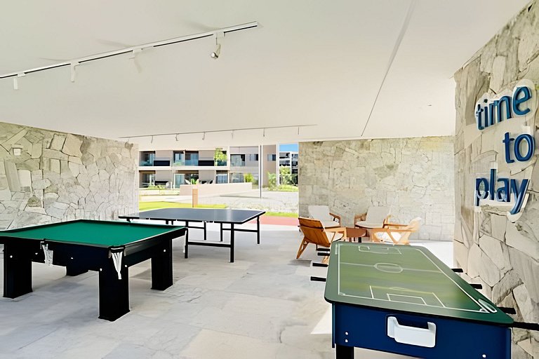 Flat Nalu | Muro Alto: piscina, kids e restaurante