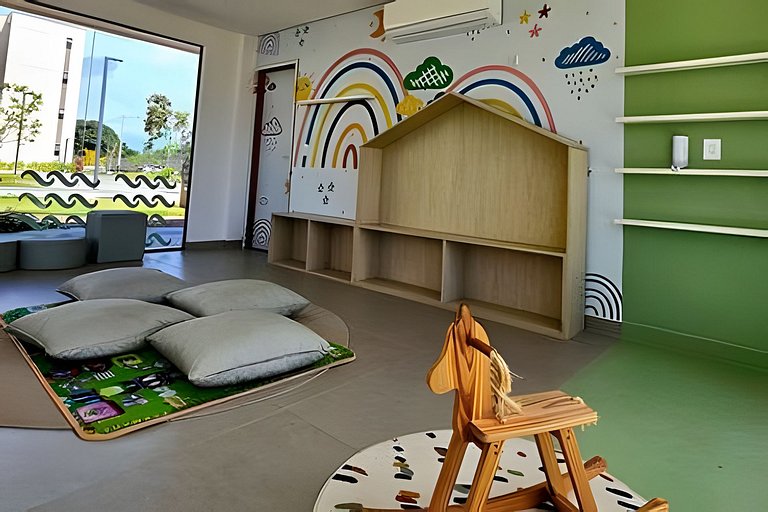 Flat Nalu | Muro Alto: piscina, kids e restaurante