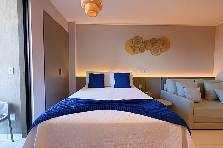 Flat Nalu | Muro Alto: piscina, kids e restaurante