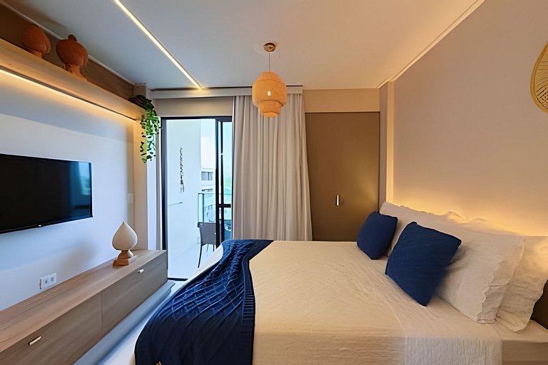 Flat Nalu | Muro Alto: piscina, kids e restaurante