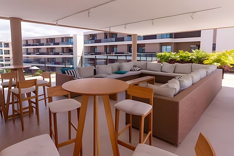 Flat Nalu | Muro Alto: piscina, kids e restaurante