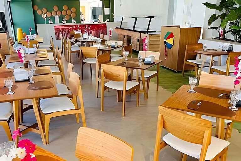 Flat Nalu | Muro Alto: piscina, kids e restaurante